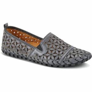 NEW SPRING FOOTWEAR women's flowerflow flats in charcoal